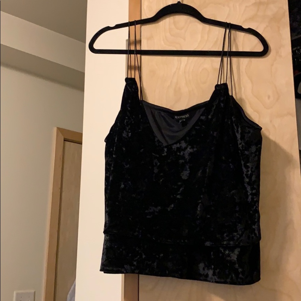 Velvet Double Strap Tank